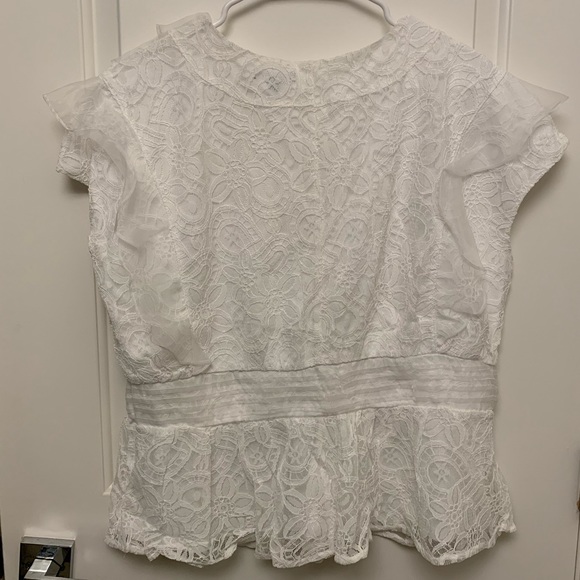 White Ruffle Top - Picture 2 of 3